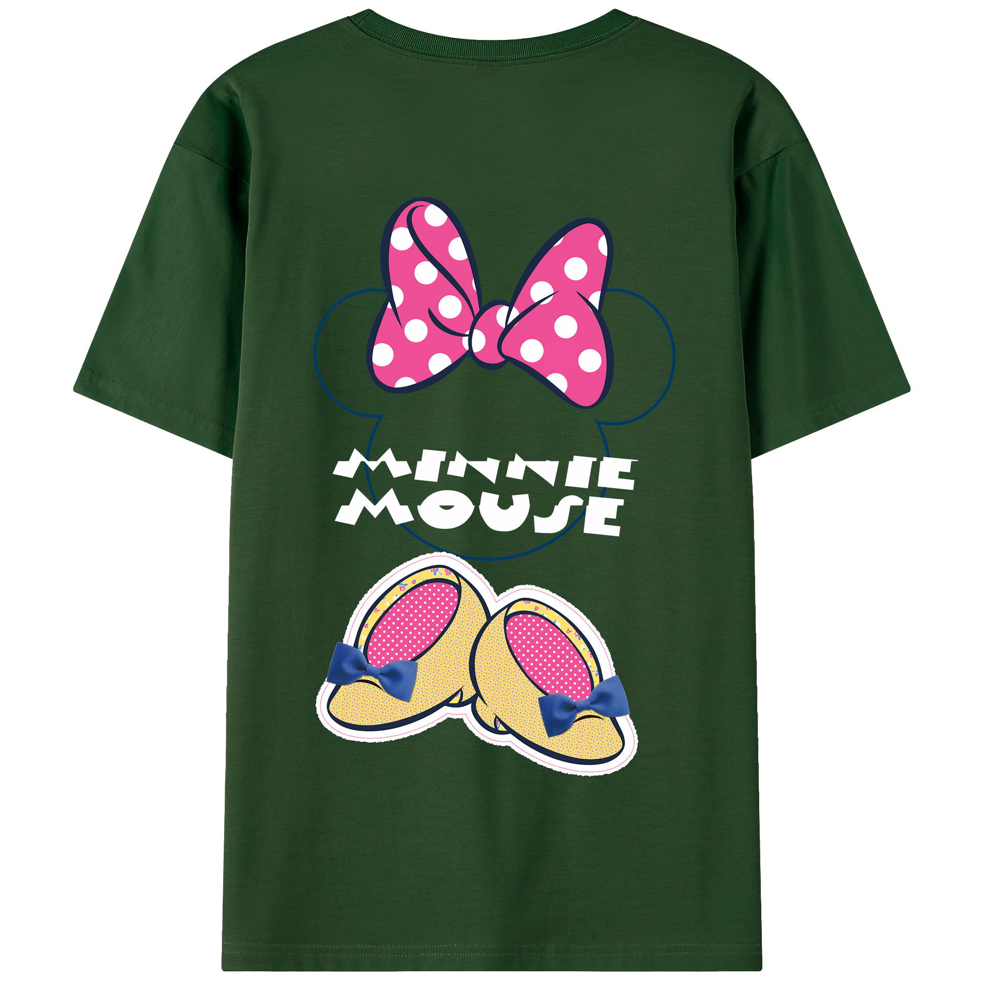 （画像用） ミッキーマウス Mickey Mouse 綿100％半袖Tシャツ（背面プリント）